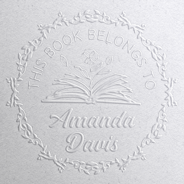 Vintage Border Book Embosser For Cheap - Image 2